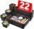 A-LuGei 【𝟮𝟮𝗣𝗖𝗦】 Plastic Black Desk Drawer Organizer, Bathroom Organizers and Storage, Makeup Organizer, Organization and Storage Bin Container for Vanity Office Utensils Tool Pantry Cosmetic
