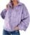 Womens Sherpa Half Zip Pullover Oversized Cable Knit Sweaters Long Sleeve Lapel Warm Fuzzy Sweatshirt