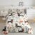 Dachshund Botanical Twin Size Comforter Sets,Rustic Country Wild Plants Bedding Sets Youth Men Teens Child,Watercolor Botanical Plants 2 Pieces Quilt Set,Animals Plants Themed Duvet Insert