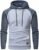 Yundobop Men’s Pullover Hoodies Plaid Jacquard Long Sleeve Drawstring Hipster Casual Hooded Sweatshirts with Kanga Pockets