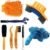 8 Pieces Precision Bicycle Cleaning Brush Tool Including Bike Chain Scrubber, suitable for Mountain, Road, City, Hybrid,BMX Bike and Folding Bike