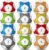 Deekin 12 Pcs Soccer Balls with Pump Official Size Deflated Soccer Ball Bulk Machine Stitched Outside Sport Ball for Teen Youth Adult Training Practice Game Back to School