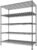REIBII 45.5”W Wire Shelving Unit, 5 Tier Metal Storage Shelves for Storage Rack, Adjustable Metal Shelving Shelf for Pantry Shelves Kitchen Steel Shelving, Office School, 45.5″ W x 71″ H x 17.7″ D