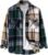 ZAFUL Mens Plaid Shirt,Long Sleeves,Classic Flannel Shirt Button Down Shirt Jacket Tops