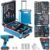 346 Pcs Tool Sets,18V Electric Power Drill Set, Cordless Drill for Men, Household Home DIY Hand Tool Kits,18+1 Clutch Cordless Power Drill Set for Thanksgiving, Christmas,Father’s Day (Blue)