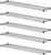 Black Wire Shelf. Heavy-Duty Adjustable Storage Rack, Commercial-Grade Shelving Unit for Kitchen, Garage, or Warehouse, Open Wire Design for Airflow, Durable and Versatile Organizer (5, 12″ W x 48″ L)