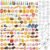200Pcs Dollhouse Miniature Food Drinks Bottle Cooking Toys Kitchen Accessories Mini Play Fake Resin Pretend Game Party Tableware Bread Cake Ice Cream 1/12 Doll House Landscape