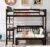 Divided Twin Over Full Bunk Bed, Wood Bunk Bed with 5 Different Using, Convertible Bunk Bed with Desk for Adults, Grey (Color : Espresso, Size : Twin Over Full)