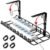 MUDEELA Under Desk Cable Management Tray – 15.7 in Spring Clamps No Drill Wire Cord Organiser for Desk – Larger Wire Management Desk Cable Organisers – Sturdy Metal Desk Cord Management and Cable Tray