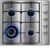 Karinear 24 Inch Gas Cooktop Gas Stove 4 Burners, Built-in Stainless Steel Gas Hob, NG/LPG Dual Fuel Gas Stovetop with Thermocouple Protection for Apartments, Indoor (Come with Pressure Regulator)