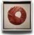 Wall Art Abstract Modern Art Textured Minimalist Circular Design Red Decorative Artwork