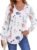 Zeagoo Women’S Puff Long Sleeve Shirts Pleated V Neck Fall Tunic Tops Blouse Dressy Causal Loose Summer T-Shirts