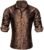 YOHOWA Men’s Silk Shirt Casual Paisley Jacquard Floral Long Sleeve Button Down Dress Shirts Party Wedding Prom Formal Western