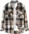 ZAFUL Men’s Unisex Plaid Shirt Casual Flannel Jacket Button Down Long Sleeve Pocket Shirt Tops Coat Outwear