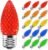 Commercial C9 LED Christmas Light Replacement Bulbs, Shatterproof LED Bulbs for E17 Sockets for Christmas String Lights, Outdoor Waterproof Christmas Village Bulbs – 25-Pack, Multicolor