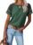 Womens Tops Crewneck Raglan Summer T Shirts Casual Short Sleeve Side Split Tee Shirts