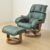 山善 (YAMAZEN) Recliner with Ottoman Green RK – 007(gr)