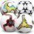 Tradder 4 Pcs Soccer Ball with Pump Official Size Outdoor Indoor Soft Soccer Balls Bulk for Game Practice Sport Gift for Kid Youth Adult